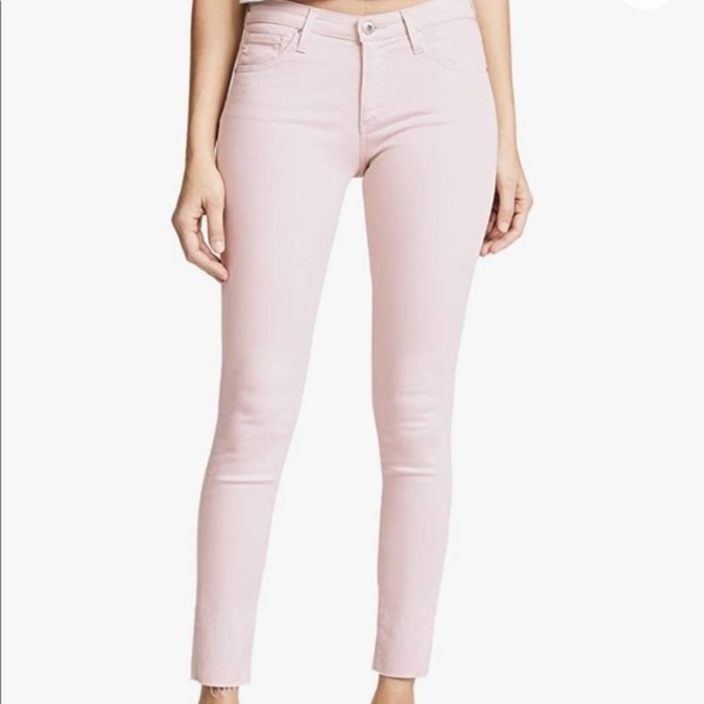 AG The Legging Ankle skinny Jean powder pink 24 new with tags